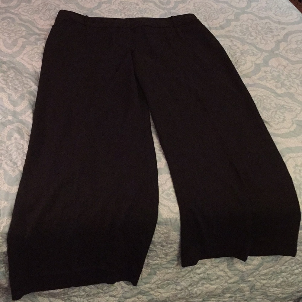 Lane Bryant Black Extra Long Flowy Pants